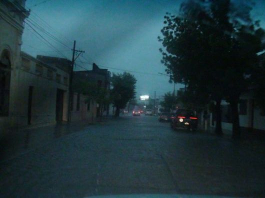 Copiosa precipitación soportó la ciudad de Goya 