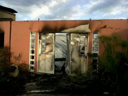 Fuego devoró un sector de la casa de la Intendente de Perugorría