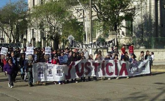 Esquina: marcharon en reclamo de justicia por el crimen de Yésica