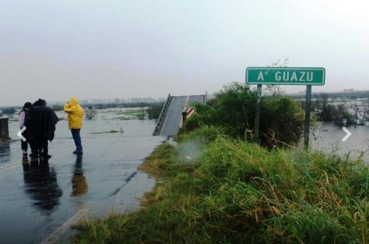 Derrumbe del Puente Santa Rosa: Informe Vialidad Nacional, Comunicado sobre Desvíos zona del Puente sobre Arroyo Guazú
