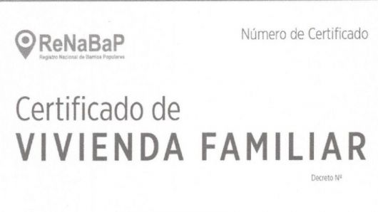 ANSeS Entregan Certificados de Vivienda Familiar en el marco de ReNaBaP