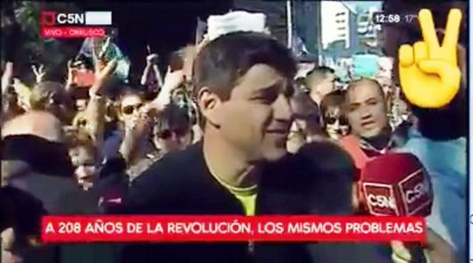 Bellavistense en la marcha de Actores Argentinos contra Macri