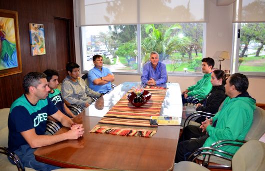 Chavez recibió a atletas de los Juegos Evita 2019