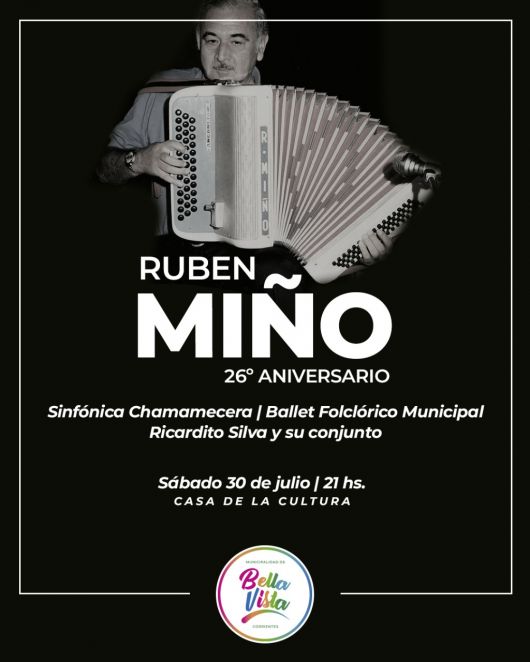 Gala Chamamecera por el 26° aniversario de la muerte de Rubén Miño